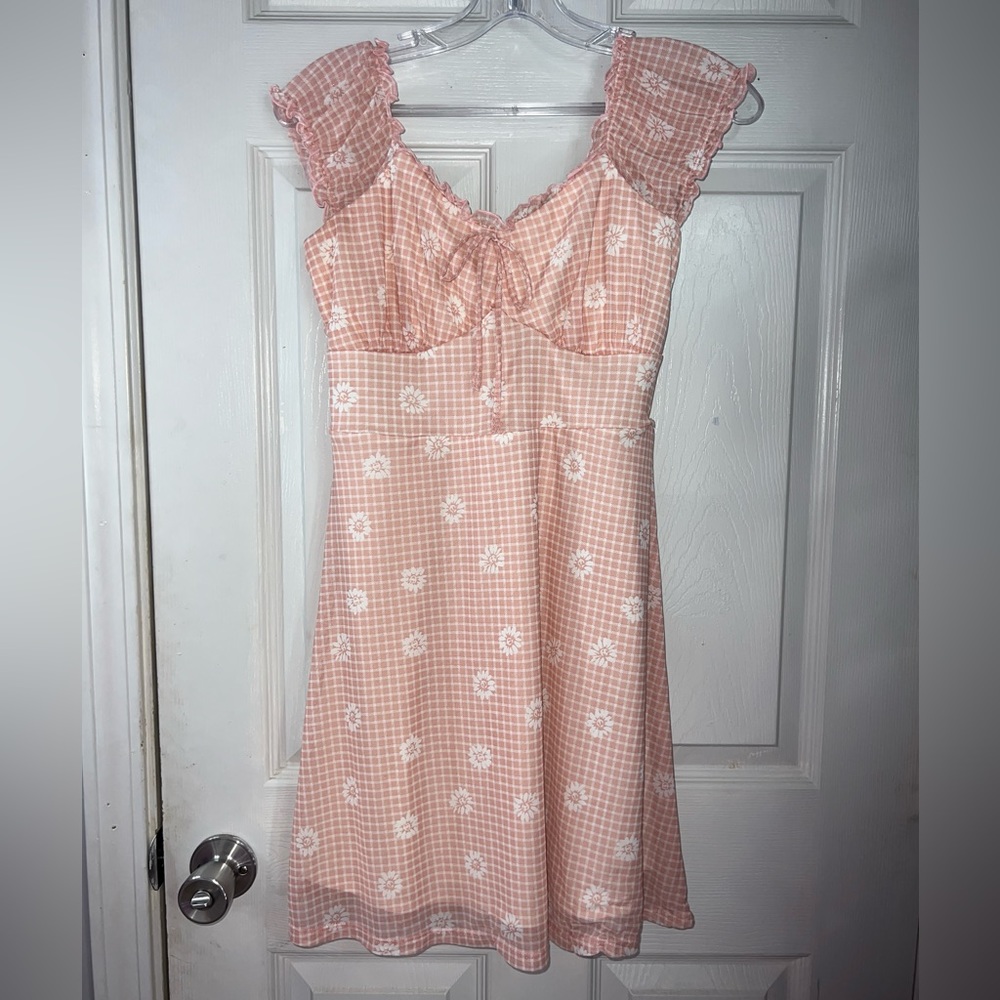 Pink Daisies Picnic Dress